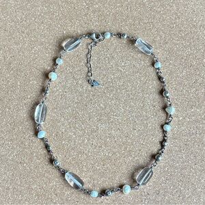 Elegant Silver and Clear Beaded Bracelet